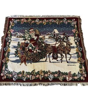 Goodwin Weavers Christmas Santa Blanket‎ 42x54